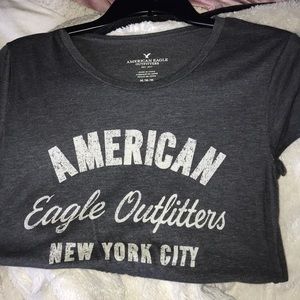 Women’s American Eagle Gray Branded Tee